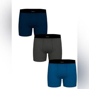 Wrangler Rustler Men's 3pk BoxerBriefs Moisture Wicking Blue Size Large NWT